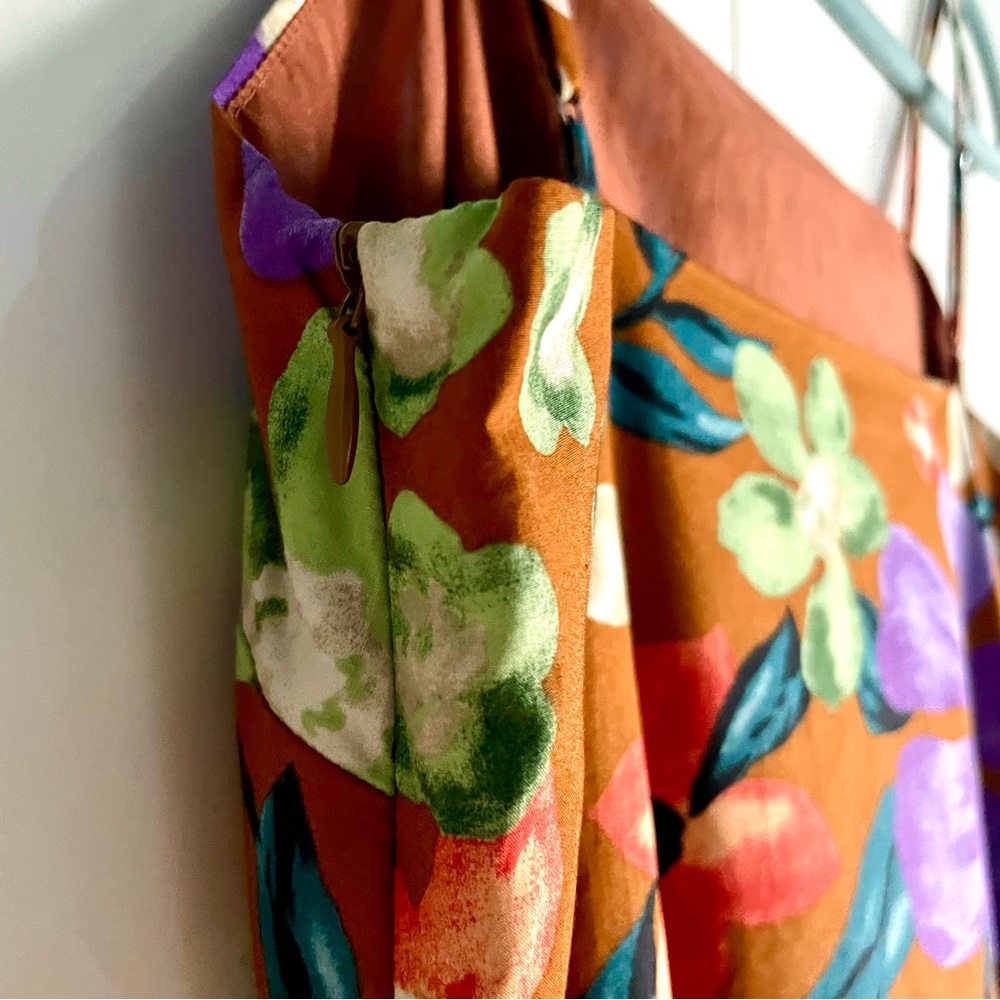 Current Air Floral Pleated Skirt Maxi Dress Size S NWT - Picture 13 of 14